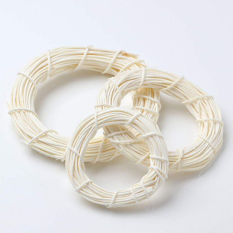 C05 White Vine Branch Wreath for DIY Crafts Decor