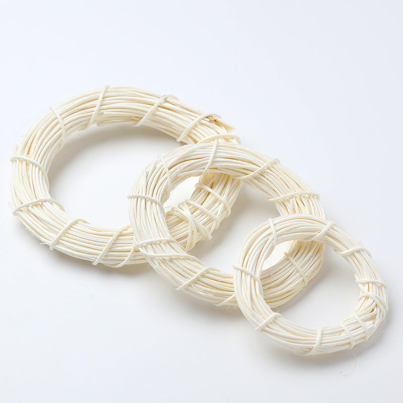 C05 White Vine Branch Wreath for DIY Crafts Decor